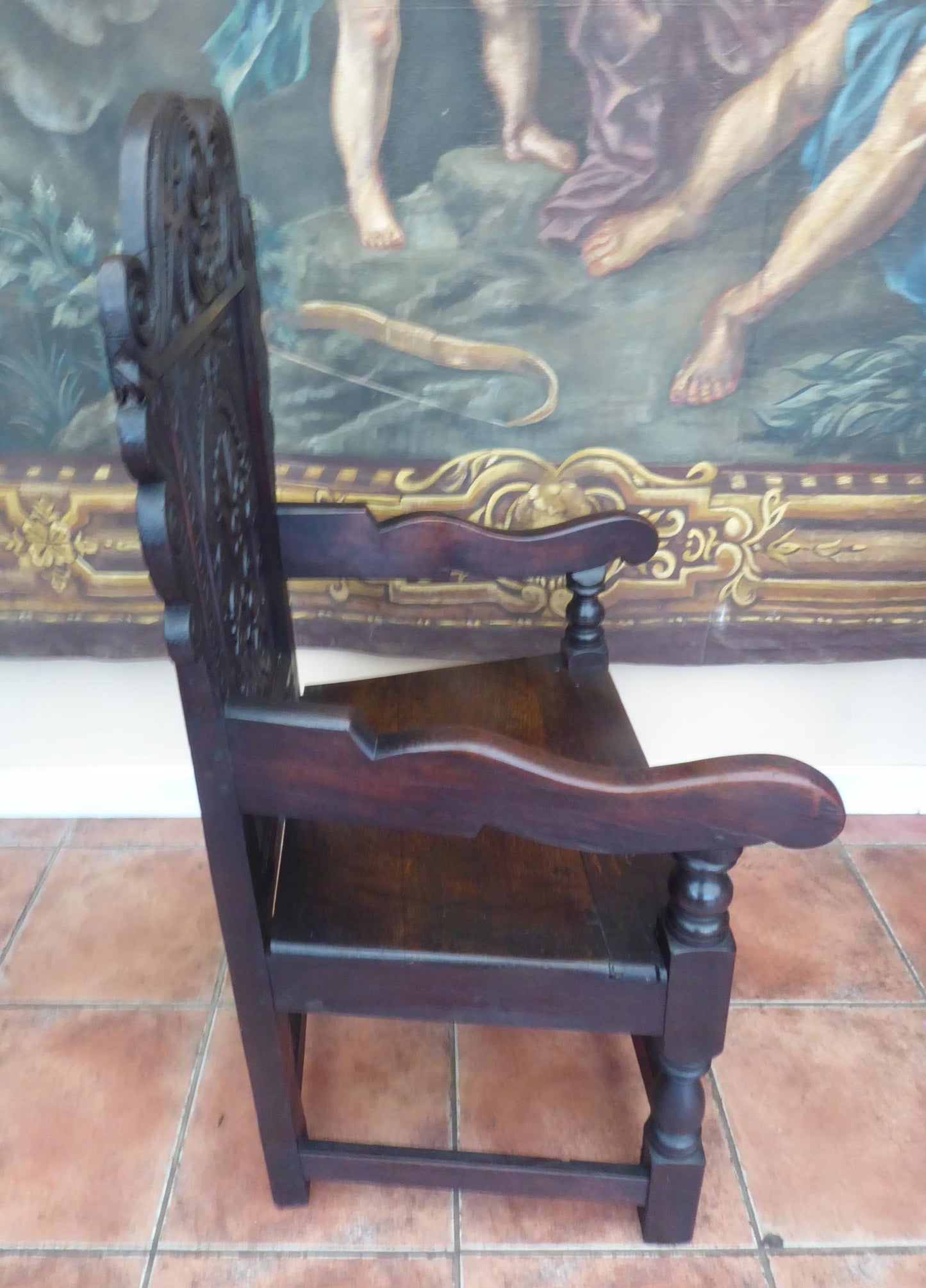 Wainscot Chair Oak 1850 Suit Country Cottage