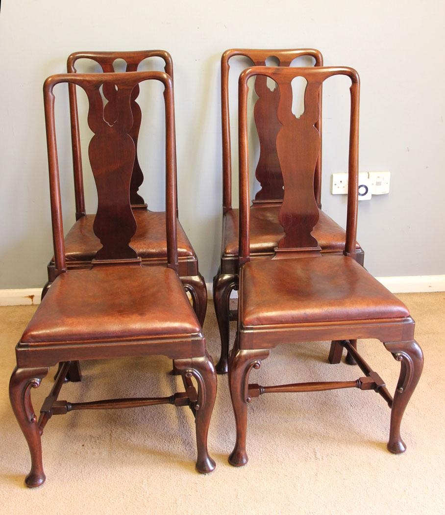 Mahogany Elbow Carver Desk Chair