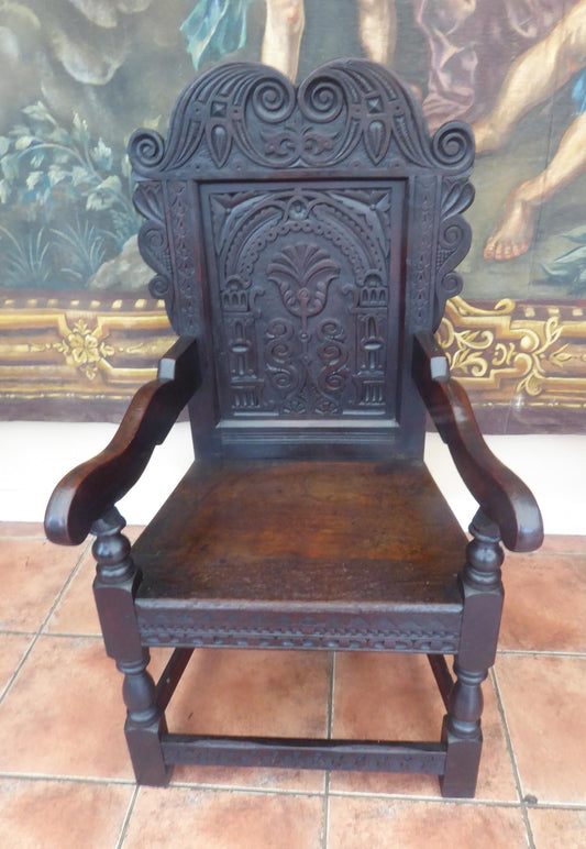 Wainscot Chair Oak 1850 Suit Country Cottage